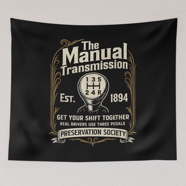Item preview, The Manual Transmission Preservation Society Real Drivers Use Three Pedals Vintage designed and sold by Buzzlekrun.