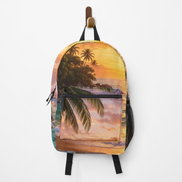 Item preview, beautiful beach landscape, sunset tropical beach designed and sold by snnflower.