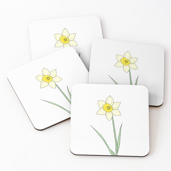 Item preview, Minimalist Yellow Daffodil Flower Design designed and sold by roxysnextgenart.