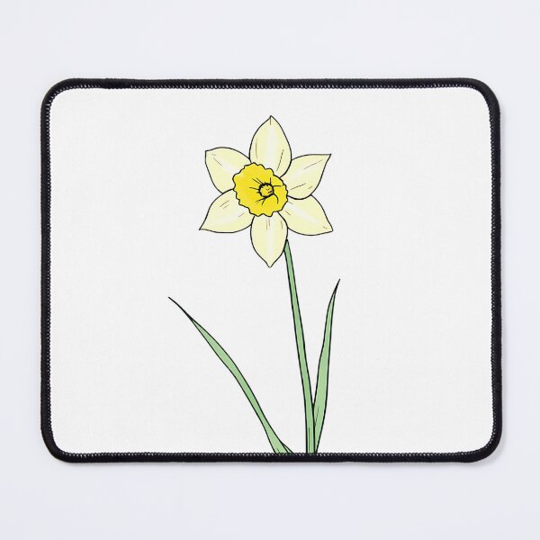 Item preview, Minimalist Yellow Daffodil Flower Design designed and sold by roxysnextgenart.