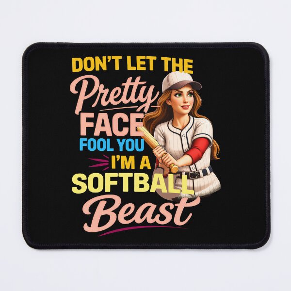 Item preview, Funny Softball Art for Men Women Kids Softball Player designed and sold by gear-posters.