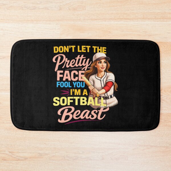 Item preview, Funny Softball Art for Men Women Kids Softball Player designed and sold by gear-posters.