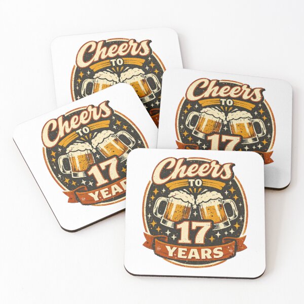 Item preview, Cheers to 17 Years – Funny 17th Birthday Celebration Design designed and sold by rushaib.
