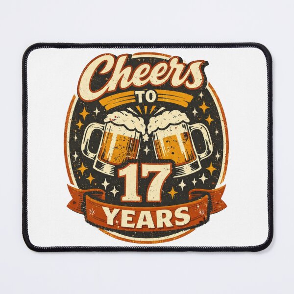 Item preview, Cheers to 17 Years – Funny 17th Birthday Celebration Design designed and sold by rushaib.