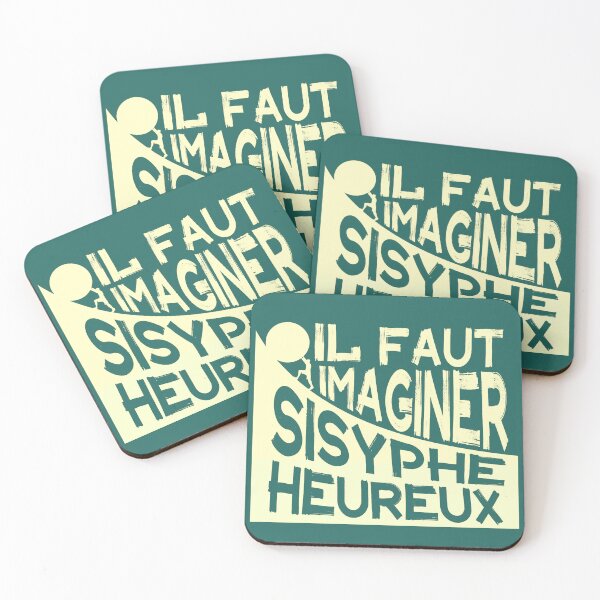 Aperçu de l'œuvre Albert Camus : il faut imaginer sisyphe heureux ( le mythe de sisyphe ) créée et vendue par artbleed.