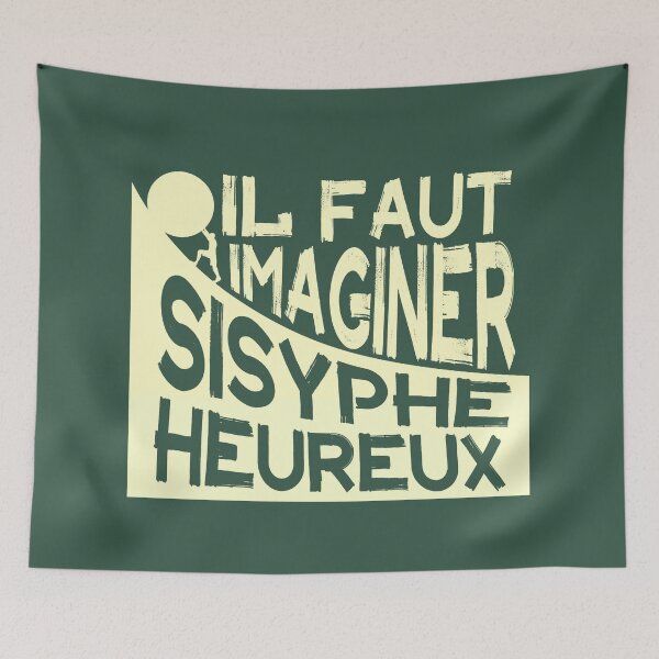 Item preview,  Albert Camus: il faut imaginer sisyphe heureux ( le mythe de sisyphe ) designed and sold by artbleed.