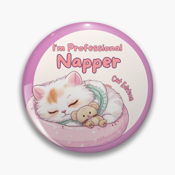 Item preview, I'm Professional Napper -Cat edition| Cute Cat Lover Design  designed and sold by CuteVibesStudio.