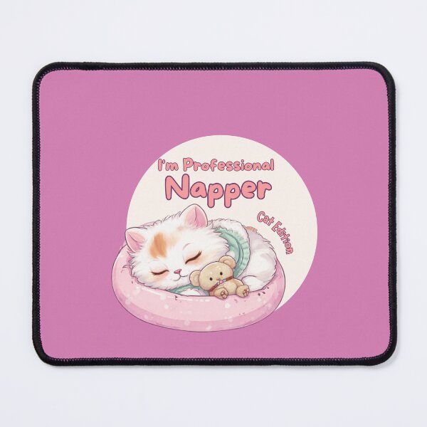 Item preview, I'm Professional Napper -Cat edition| Cute Cat Lover Design  designed and sold by CuteVibesStudio.