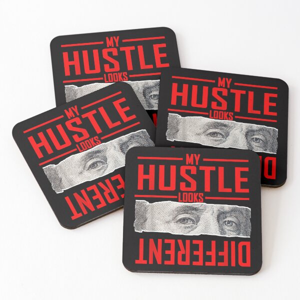 Item preview, My Hustle Looks Different Benjamin Franklin 100 Dollar Bill Eyes Typography designed and sold by WumbleDoor.