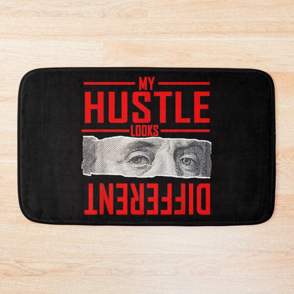 Item preview, My Hustle Looks Different Benjamin Franklin 100 Dollar Bill Eyes Typography designed and sold by WumbleDoor.