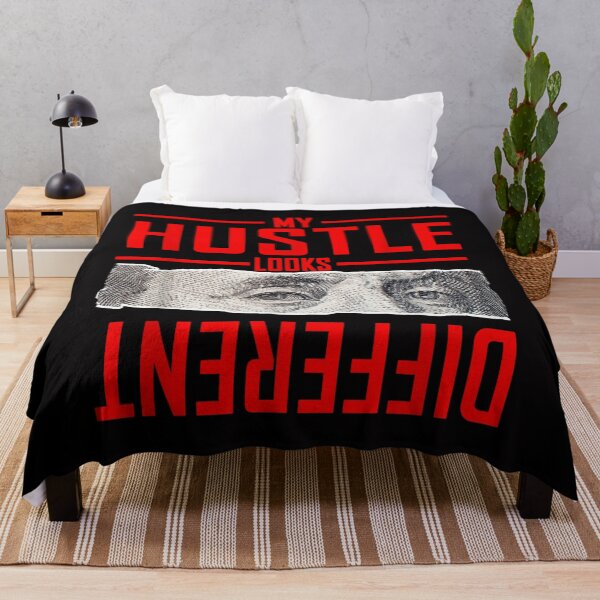 Item preview, My Hustle Looks Different Benjamin Franklin 100 Dollar Bill Eyes Typography designed and sold by WumbleDoor.