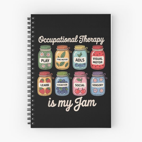 Item preview, Occupational Therapy Is My Jam Fruit Mason Jars Pediatric OT Design designed and sold by WumbleDoor.