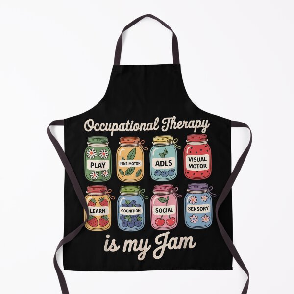 Item preview, Occupational Therapy Is My Jam Fruit Mason Jars Pediatric OT Design designed and sold by WumbleDoor.