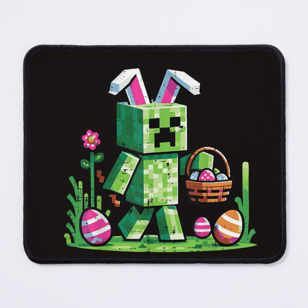 Item preview, Block Game Monster Easter Bunny Character with Eggs designed and sold by randomslife.