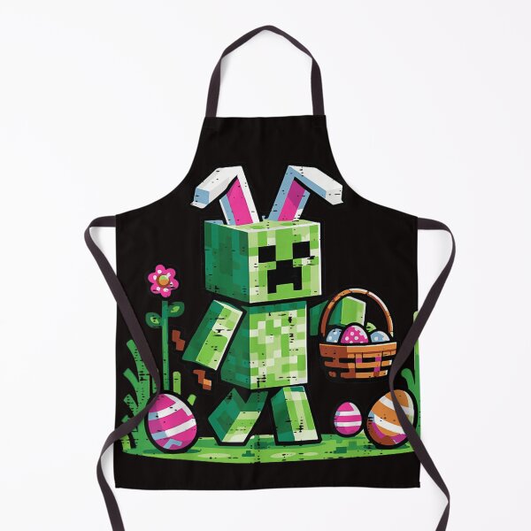 Item preview, Block Game Monster Easter Bunny Character with Eggs designed and sold by randomslife.