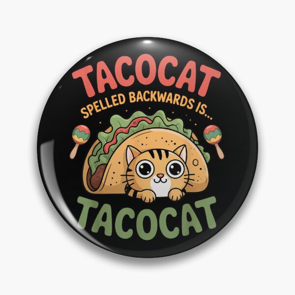 Item preview, Funny Tacocat Spelled Backwards Is Tacocat Palindrome Kitty Taco Mexican Food Pun designed and sold by DienesAngele.
