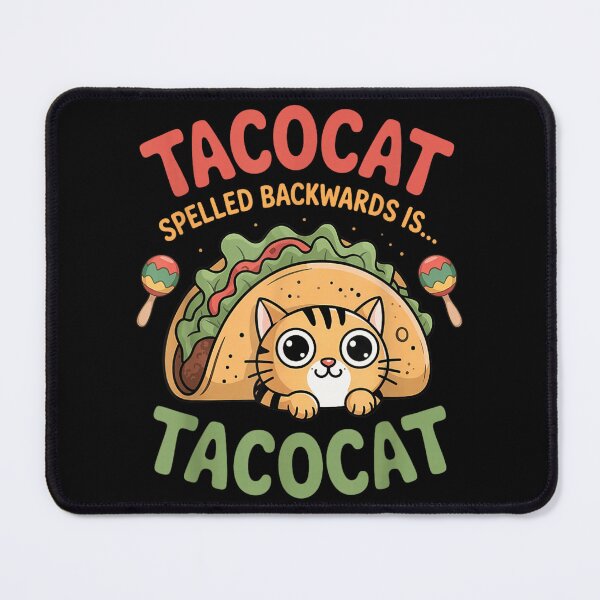 Item preview, Funny Tacocat Spelled Backwards Is Tacocat Palindrome Kitty Taco Mexican Food Pun designed and sold by DienesAngele.