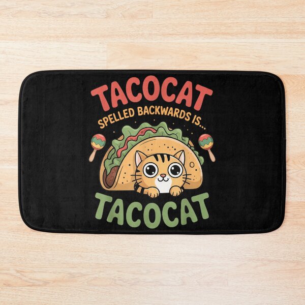 Item preview, Funny Tacocat Spelled Backwards Is Tacocat Palindrome Kitty Taco Mexican Food Pun designed and sold by DienesAngele.