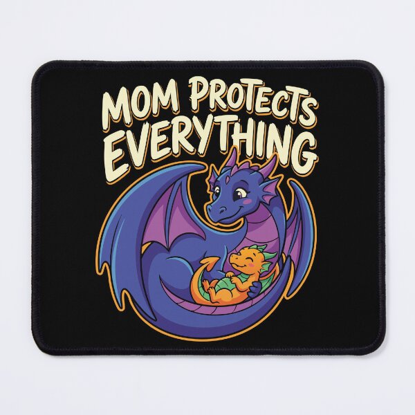 Item preview, Powerful Dragon Mom - Mom Protects Everything Fantasy Art designed and sold by OuSfian1.