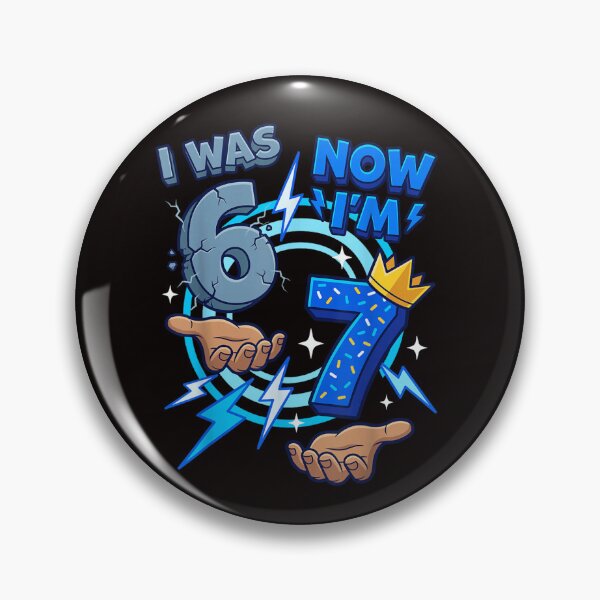 Item preview, I Was 6 Now I'm 7 Level Up Birthday Gift designed and sold by randomslife.