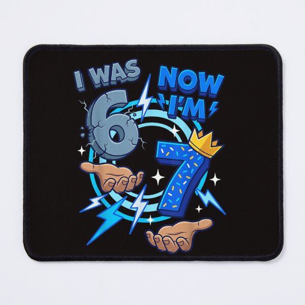Item preview, I Was 6 Now I'm 7 Level Up Birthday Gift designed and sold by randomslife.