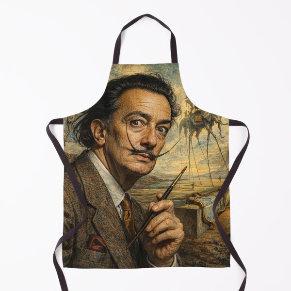 Item preview, Surreal Salvador Dalí Portrait Oil Painting designed and sold by Jessica Levaton.
