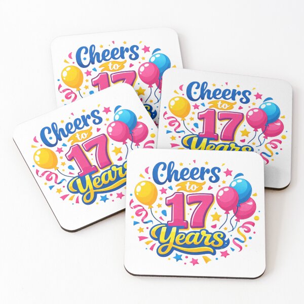 Item preview, Cheers to 17 Years – Funny 17th Birthday Celebration Design designed and sold by rushaib.