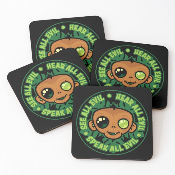 Item preview, See, Hear and Speak All Evil Monkey designed and sold by fizzgig.