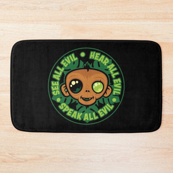 Item preview, See, Hear and Speak All Evil Monkey designed and sold by fizzgig.
