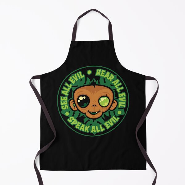 Item preview, See, Hear and Speak All Evil Monkey designed and sold by fizzgig.