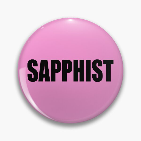 Item preview, Sapphist Lesbian WLW Design Cute LGBTQ Typography Black designed and sold by HIGHDIE STUDIOS.
