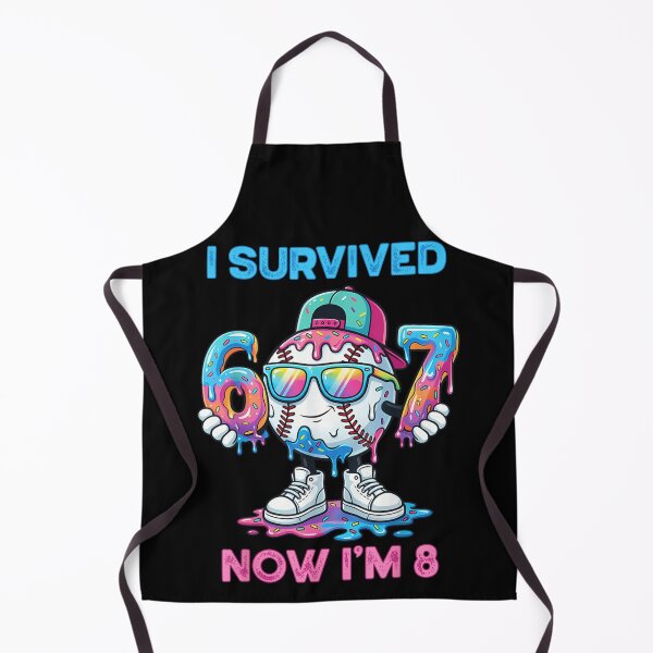 Item preview, I Survived 6 7 Now I Am 8 Funny Baseball Donut Birthday designed and sold by DienesAngele.