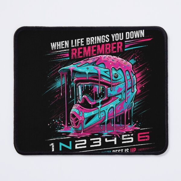 Item preview, Motocross Helmet Quote When Life Brings You Down Remember 1N2345S Dirt Bike Rider Motivation designed and sold by justinhmorton.