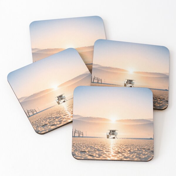 Item preview, Dreamy Coastal Lifeguard Tower – Soft Minimal Beach Landscape designed and sold by Kimberly Palmer.