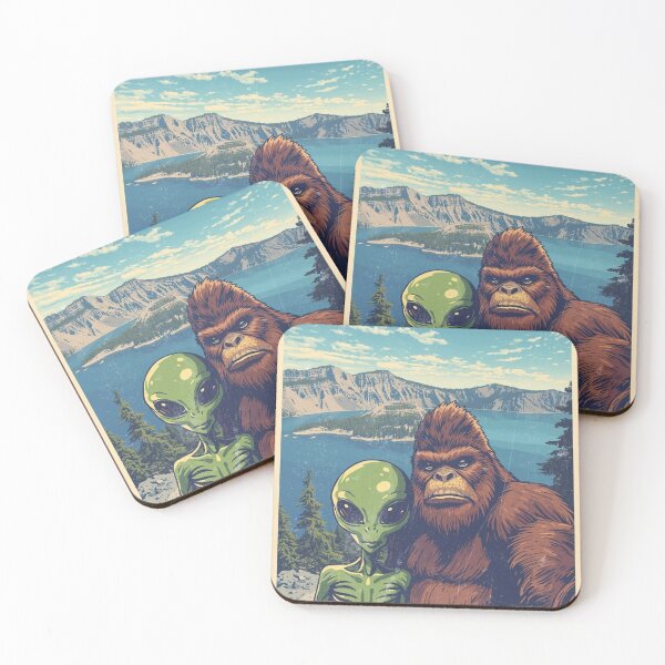 Item preview, Bigfoot & Alien Travel - Crater Lake National Park  designed and sold by 3D SONS SUPPLY.
