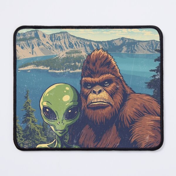 Item preview, Bigfoot & Alien Travel - Crater Lake National Park designed and sold by 3D SONS SUPPLY.