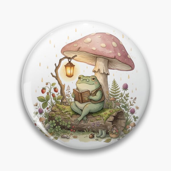 Item preview, Cute Frog Reading Book Bookworm Gift for Book Lovers designed and sold by Kmdigitals.