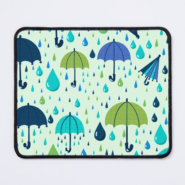 Item preview, Playful Rain - Hint of Green designed and sold by Valerie Valentine.