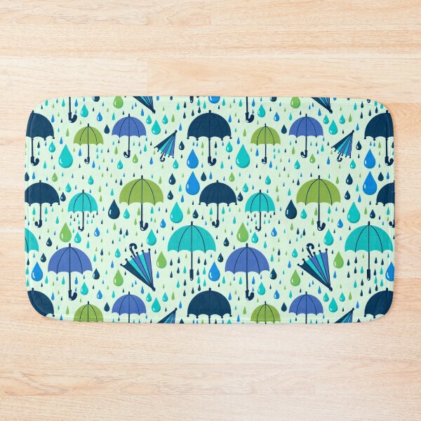 Item preview, Playful Rain - Hint of Green designed and sold by Valerie Valentine.
