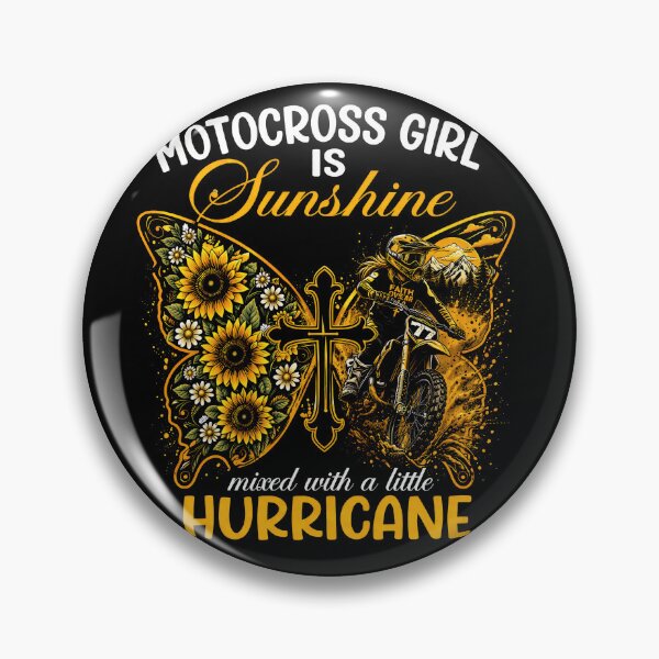 Item preview, Motocross Girl Is Sunshine Mixed With A Little Hurricane Dirt Bike Girl Sunflower Faith Rider Gift designed and sold by justinhmorton.