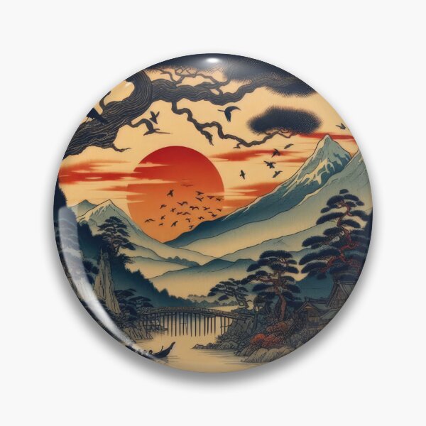 Item preview, Katsushika Hokusai Vibrant Whispers (11) - Katsushika Hokusai - The Great Wave Classic Japanese Woodblock Print  designed and sold by Romero Britto.