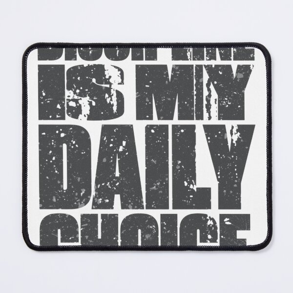 Item preview, Discipline Is My Daily Choice – Fitness Motivation for Consistency Shirt designed and sold by guchieworldcollection.