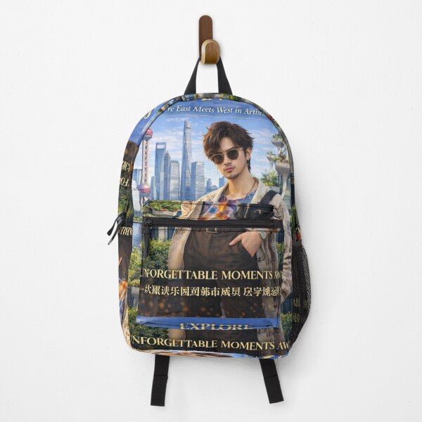 Item preview, Explore Shanghai – Modern Fashion City Travel Poster | Shanghai Skyline Lifestyle Aesthetic Art designed and sold by Inkora-Art.