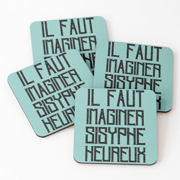 Aperçu de l'œuvre Copie d'Albert Camus TEXTE : il faut imaginer sisyphe heureux créée et vendue par artbleed.