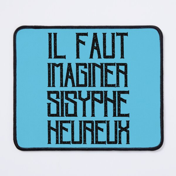 Item preview, Copy of Albert Camus TEXT: il faut imaginer sisyphe heureux designed and sold by artbleed.