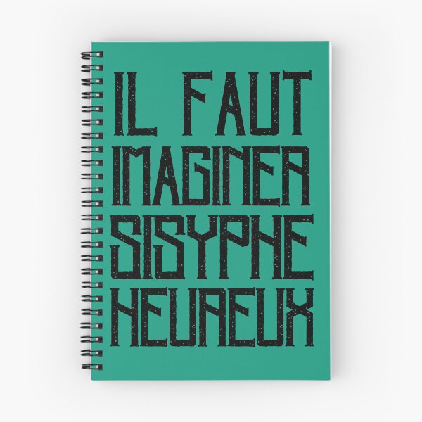 Item preview, Copy of Albert Camus TEXT: il faut imaginer sisyphe heureux designed and sold by artbleed.