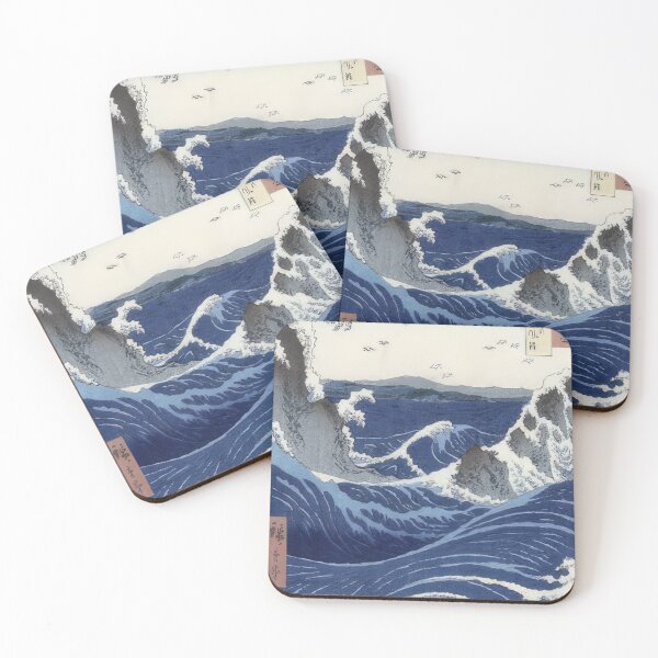 Aperçu de l'œuvre Murmures vibrants de Katsushika Hokusai (16) - Katsushika Hokusai - La Grande Vague, estampe japonaise classique sur bois créée et vendue par Romero Britto.