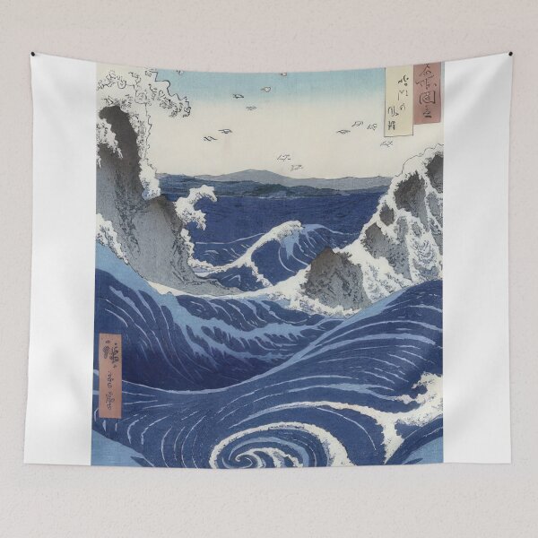 Aperçu de l'œuvre Murmures vibrants de Katsushika Hokusai (16) - Katsushika Hokusai - La Grande Vague, estampe japonaise classique sur bois créée et vendue par Romero Britto.