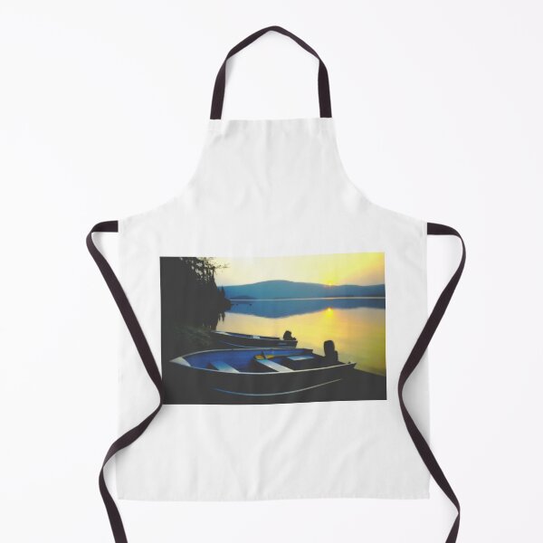 Item preview, Sunset and Boats on a Northern Lake designed and sold by fishinjonny.