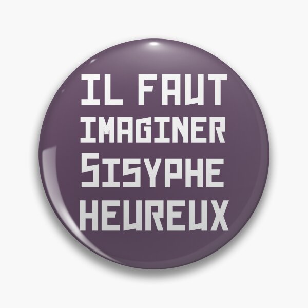 Aperçu de l'œuvre Albert Camus TEXTE : il faut imaginer sisyphe heureux créée et vendue par artbleed.